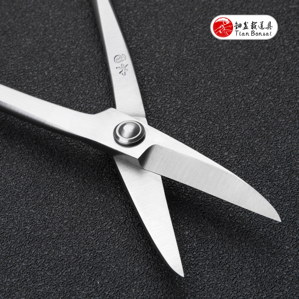 Professional Grade 180 MM Bonsai Bud Scissors（Standard / Left-Handed） 4Cr13MoV Alloy Steel Bonsai Scissors
