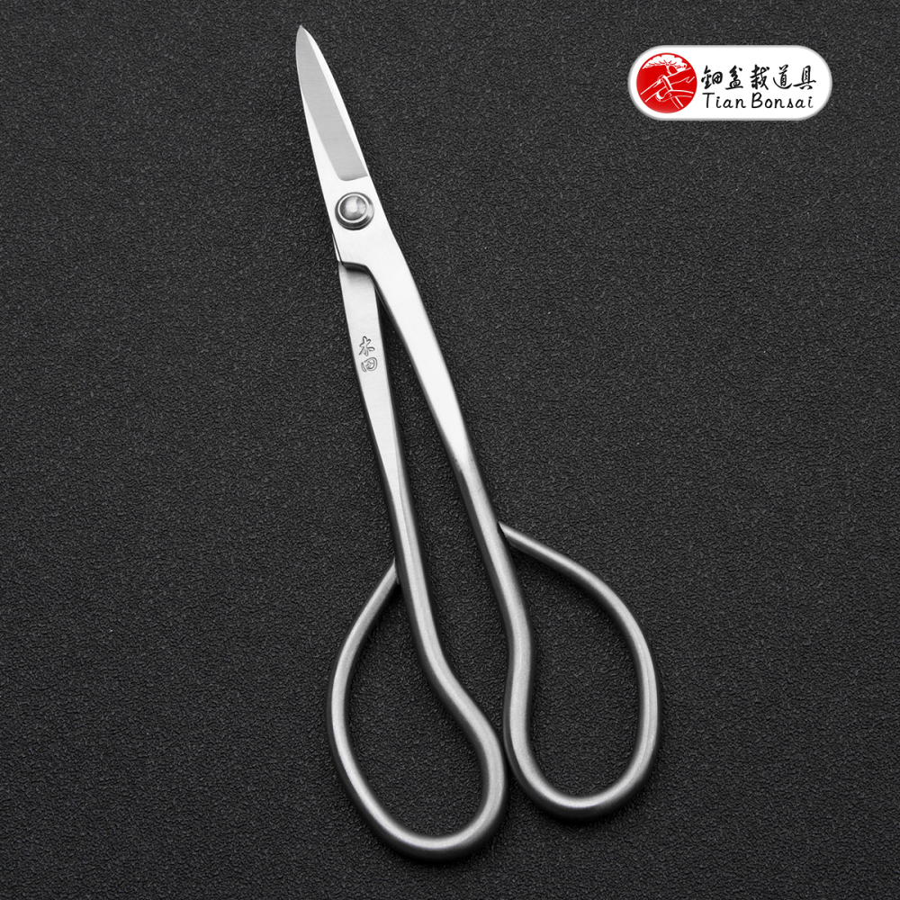 Professional Grade 180 MM Bonsai Bud Scissors（Standard / Left-Handed） 4Cr13MoV Alloy Steel Bonsai Scissors