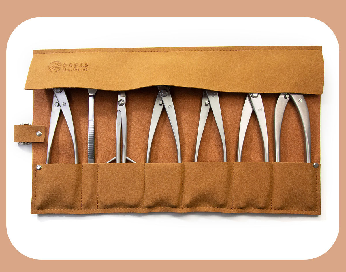Eco-Leather Bonsai Tool Roll Bag