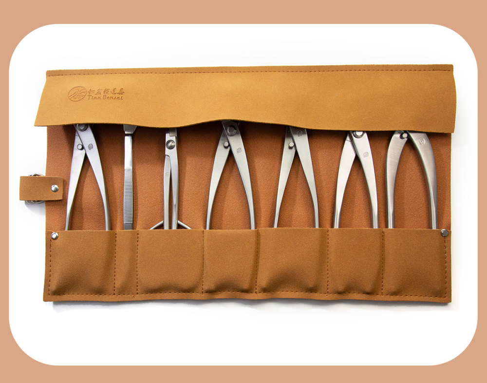 Eco-Leather Bonsai Tool Roll Bag