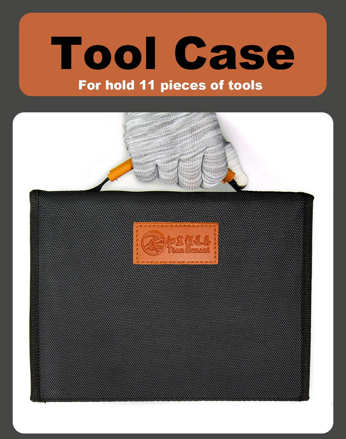 Tool Case For Hold 11-pcs Bonsai Tools