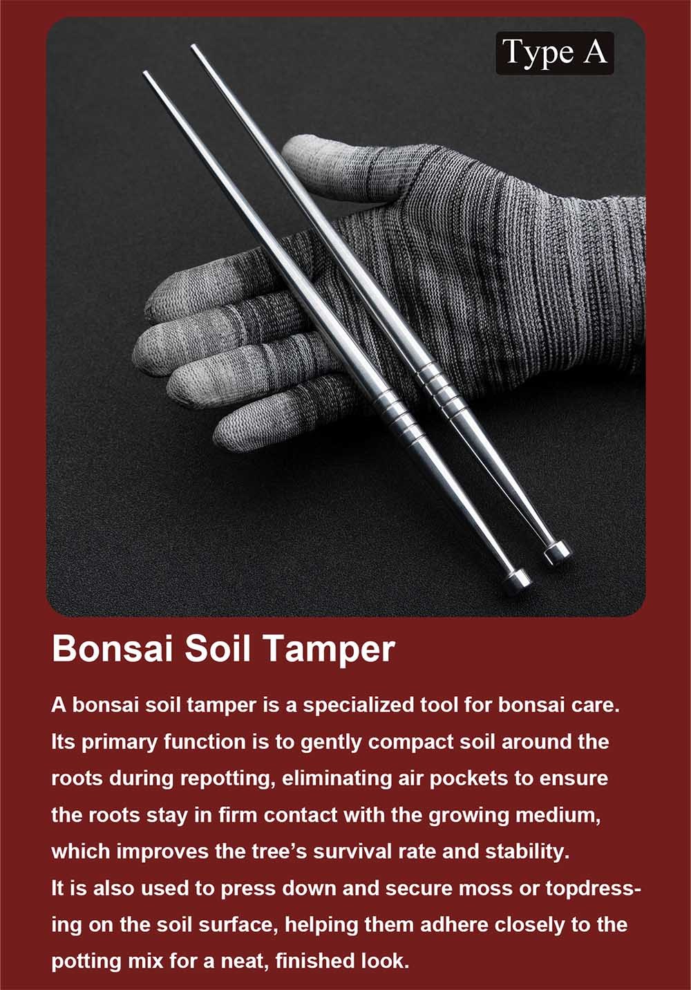 Bonsai Tools Jtt-01/02/03/04 Bonsai Tools Alloy Steel Root Rake/Tweezers
