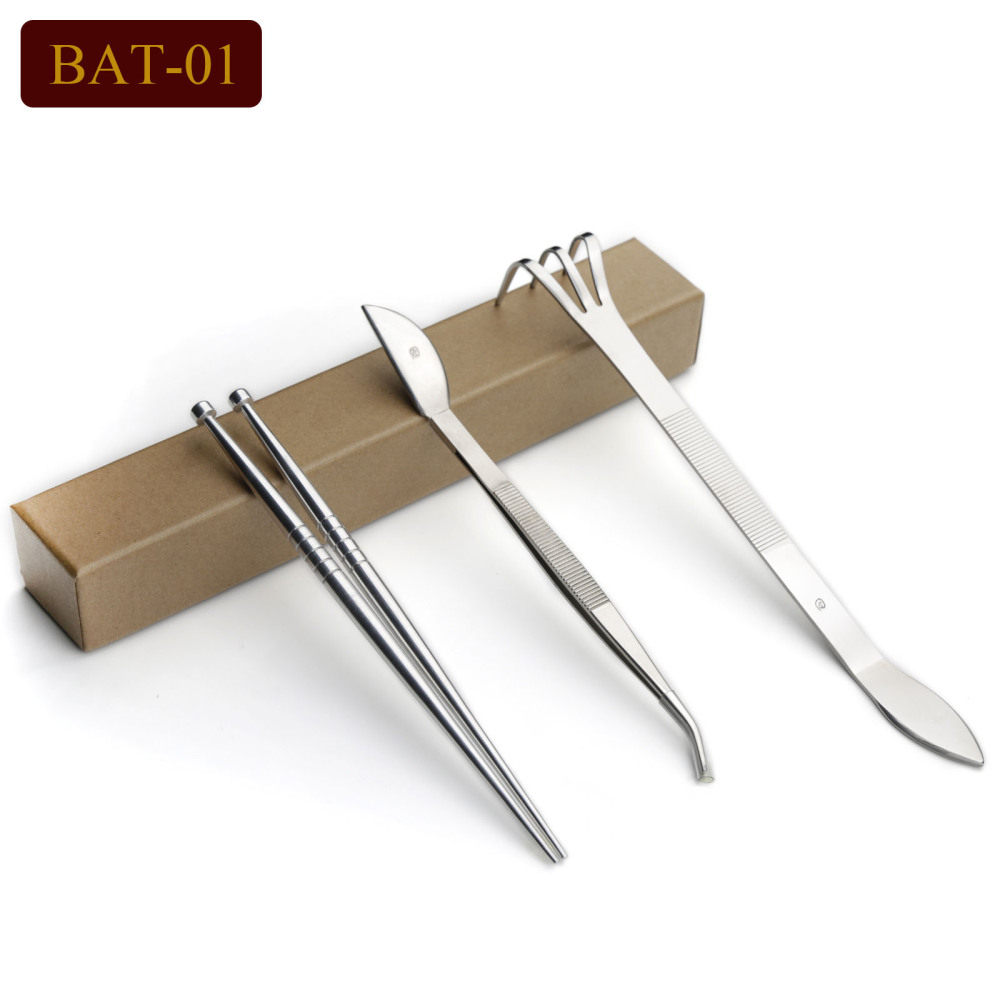 Bonsai Tools Jtt-01/02/03/04 Bonsai Tools Alloy Steel Root Rake/Tweezers