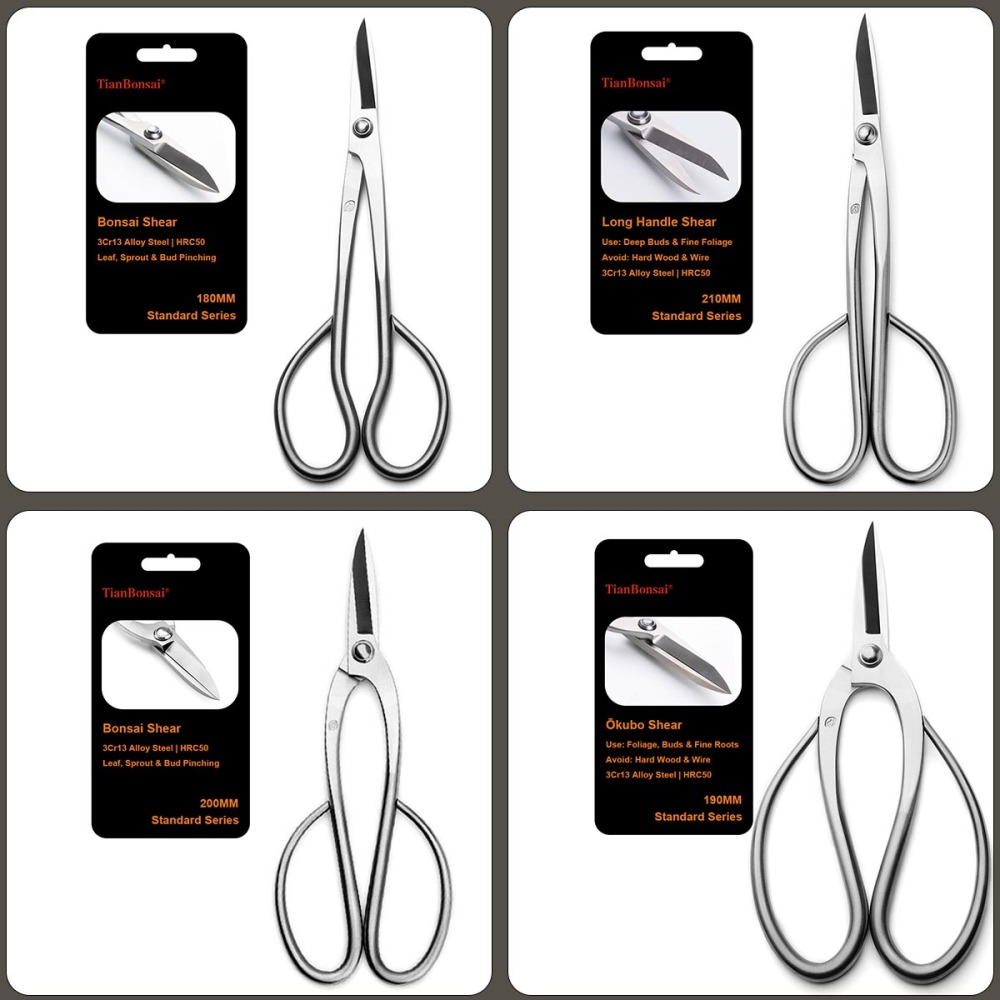 Standard Grade Bonsai Scissors 3Cr13 Alloy Steel Bonsai Tools