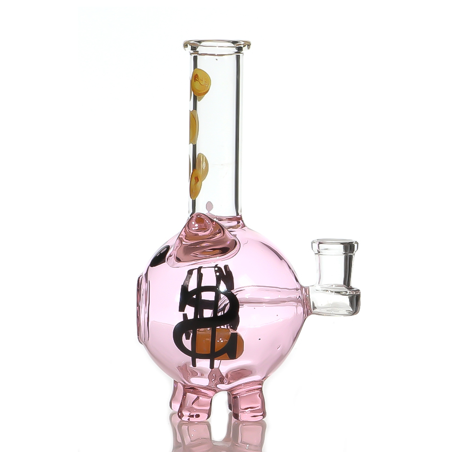 Dab Rig Lovely Pink Pig Mon and Baby Dab Rig with Quartz Banger