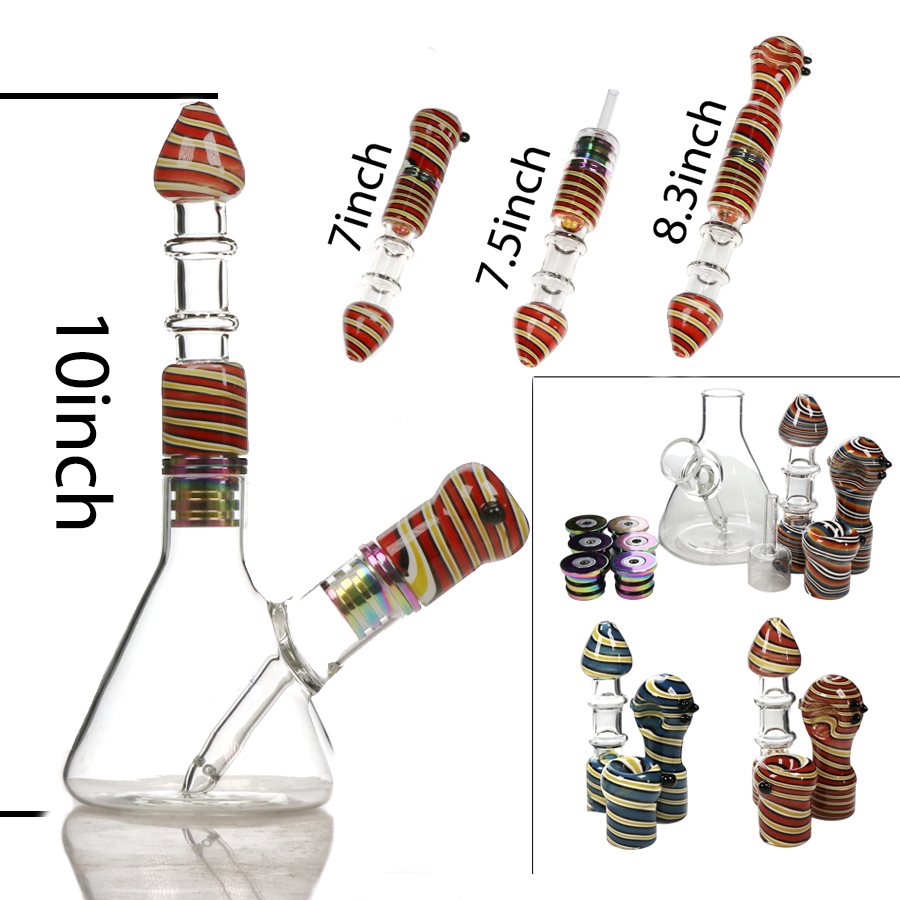 Multi-functional Style Glass Bong, Hand Pipe, Nectar Collector, Magnetic Modular Design