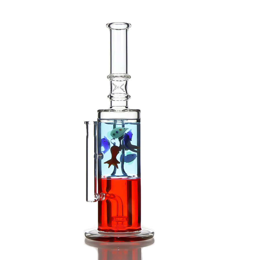 Freezable Coil Glycerin Bong, Marine Style Bong with Matched Clycerin Bowl