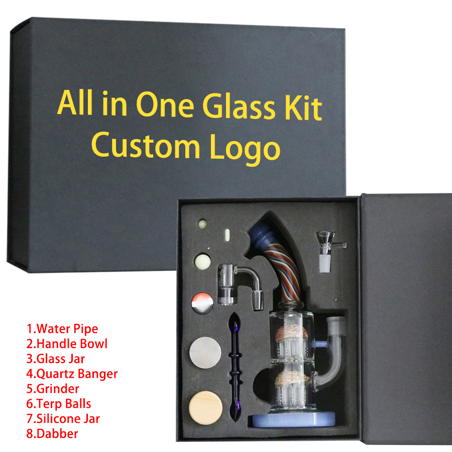 Classic Double Layer Tree Percolator Bong, All in One Pack Glass Bong 10 Arm Trees Bong