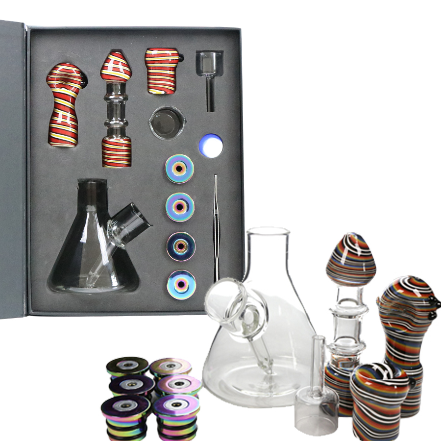 Multi-functional Style Glass Bong, Hand Pipe, Nectar Collector, Magnetic Modular Design