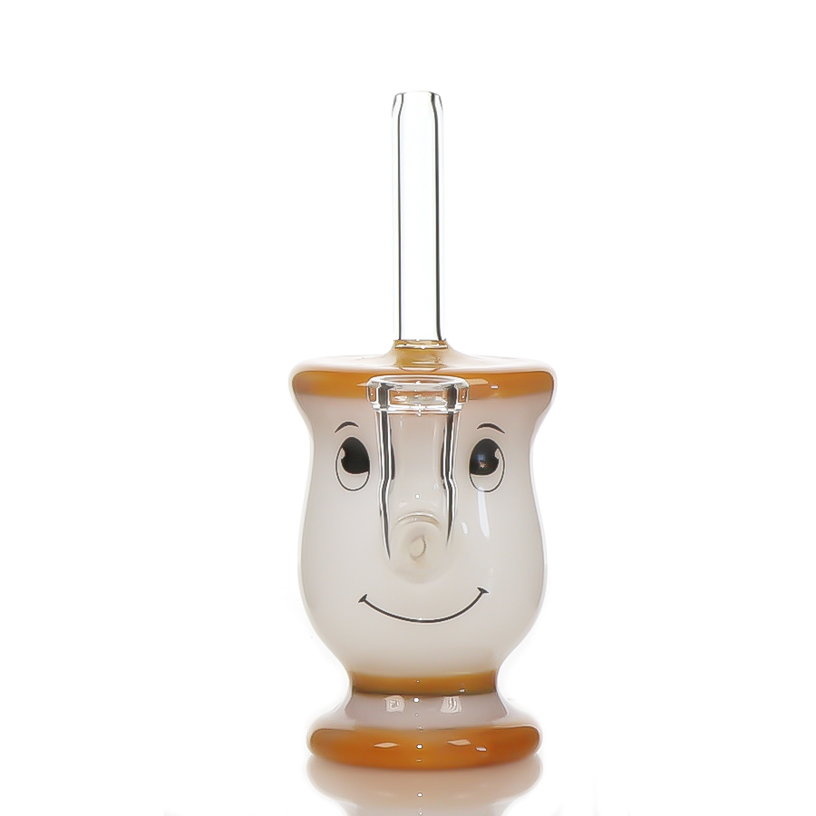 White Tea Pot Design Dab Rigs with Quartz Banger Tea pot and cup
