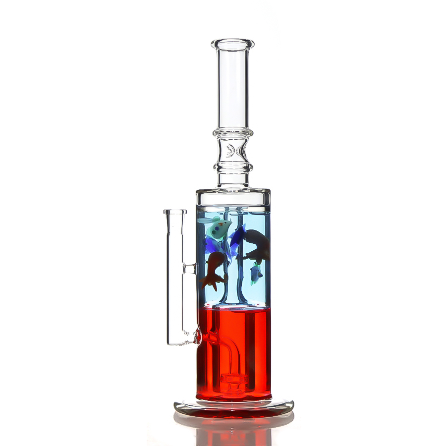 Freezable Coil Glycerin Bong, Marine Style Bong with Matched Clycerin Bowl