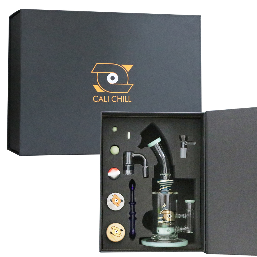 ALL in One Pyramid Perc Glass Bong Kit,