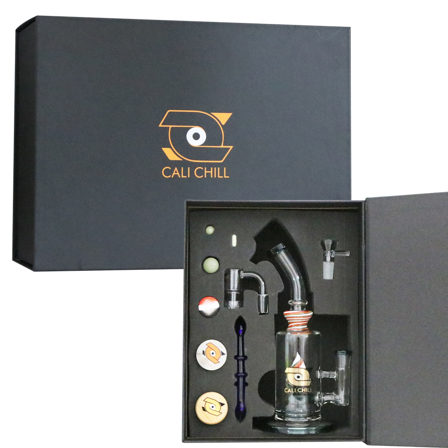 ALL in One Pyramid Perc Glass Bong Kit,