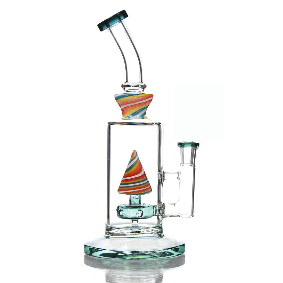 ALL in One Pyramid Perc Glass Bong Kit,