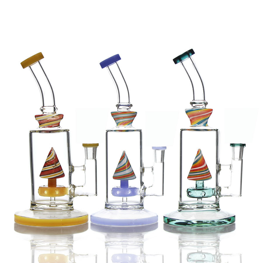ALL in One Pyramid Perc Glass Bong Kit,