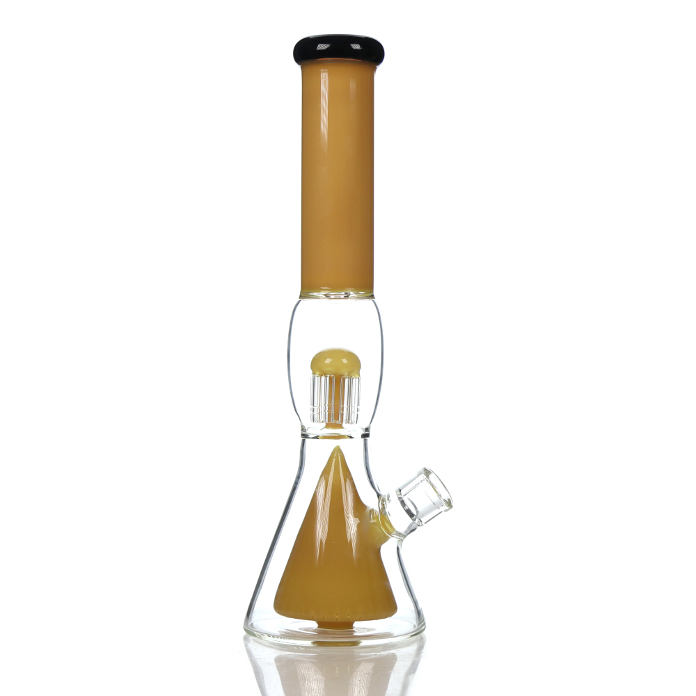 Classical Double Beaker and Tree Perc Glass Bong