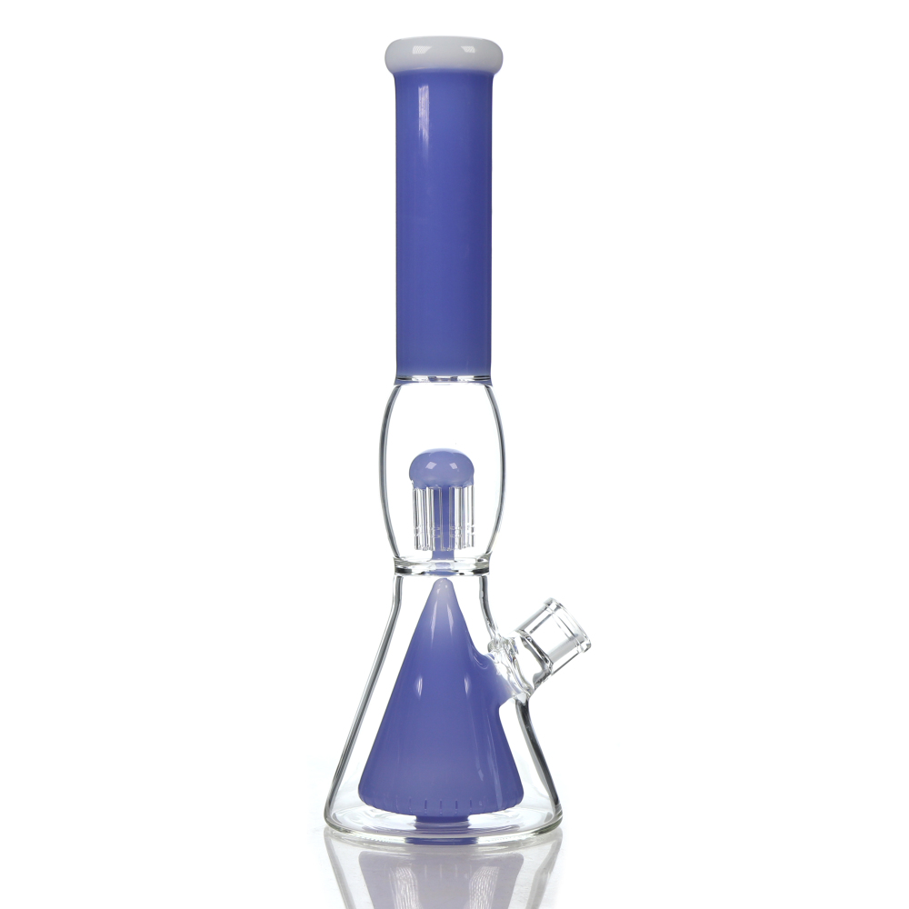 Classical Double Beaker and Tree Perc Glass Bong