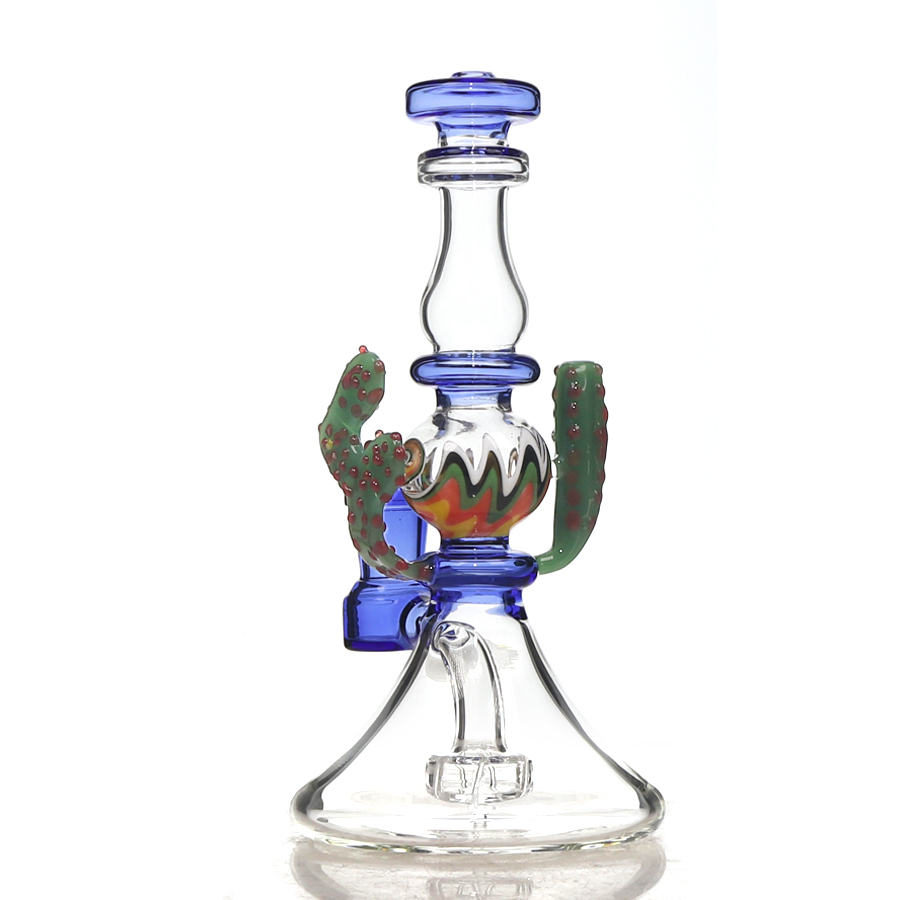 Unique Cactus Shaped Glass Dab Rig , Glass Bong, Glass Water Pipe