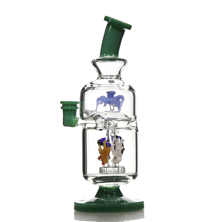 Marine Series Glass Bong, Glass Dab Rig Recycler Rig