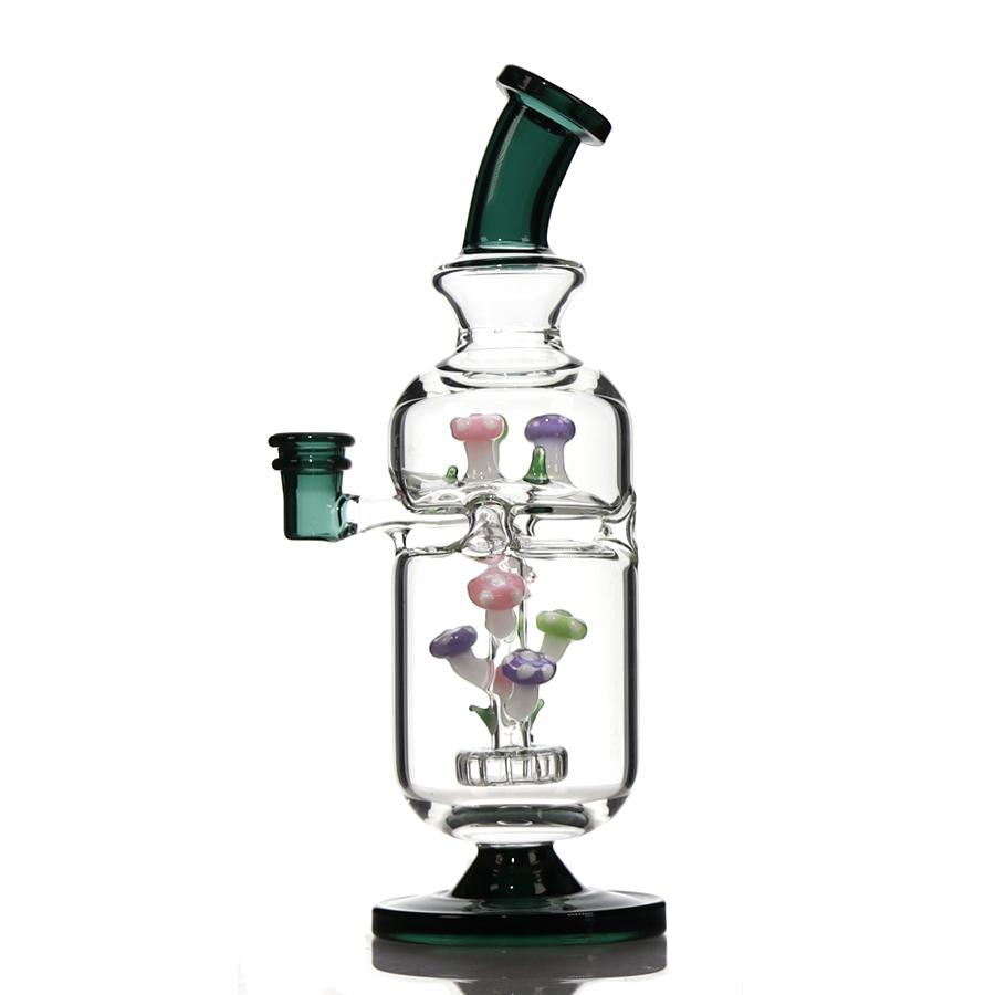 11 inch  Mushroom Perc Bong, Recycler Bong with 14 mm Joint Bowl