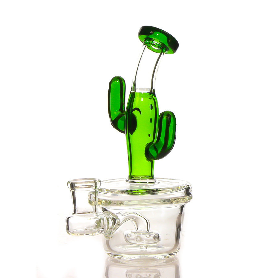 Unique Cactus Shape Mini Dab Rig , Glass Banger Hanger