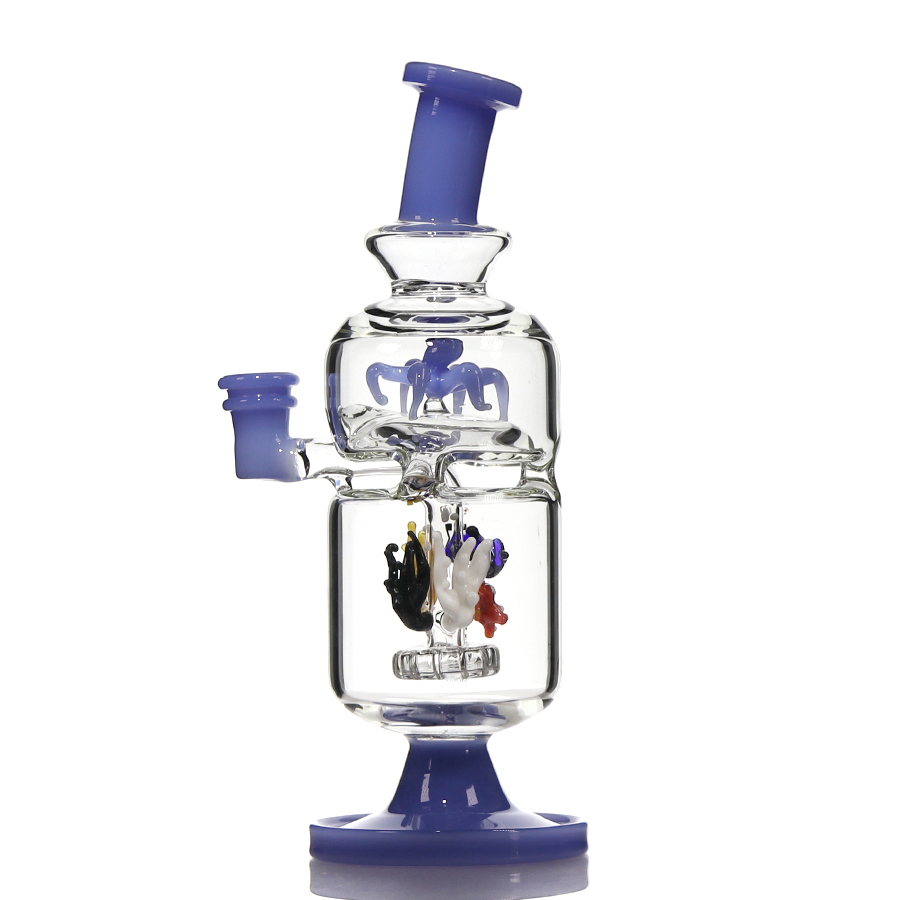 Marine Series Glass Bong, Glass Dab Rig Recycler Rig