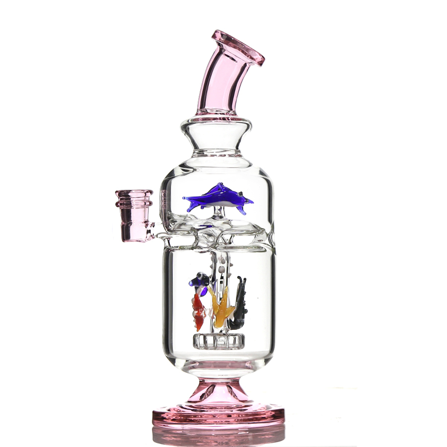 Marine Series Glass Bong, Glass Dab Rig Recycler Rig