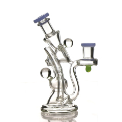 6 inch Recycler Glass Dab Rig, Glass Bong, Recycler Oil Rig