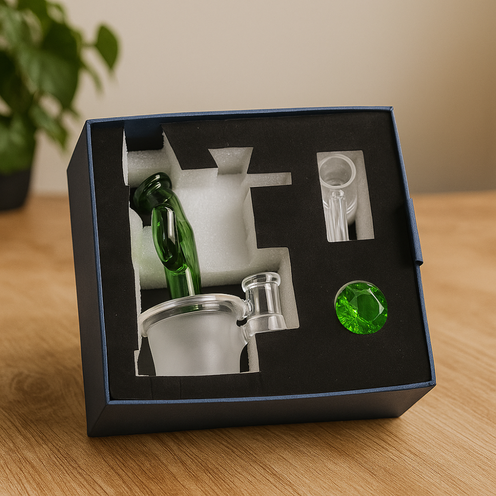 Unique Cactus Shape Mini Dab Rig , Glass Banger Hanger