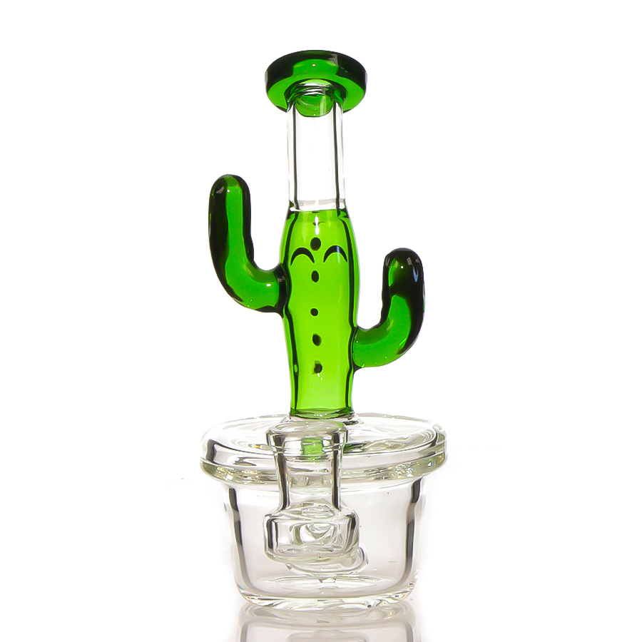 Unique Cactus Shape Mini Dab Rig , Glass Banger Hanger