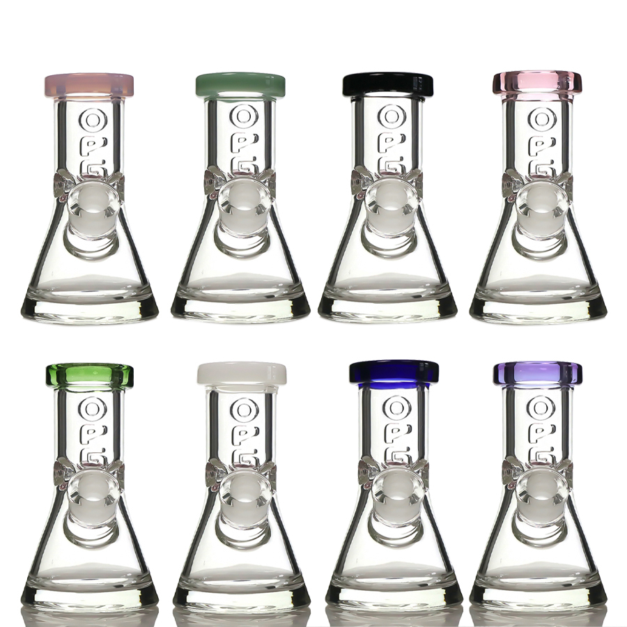 7 inch 9 mm Thick Mini Beaker Bong with OPG Logo