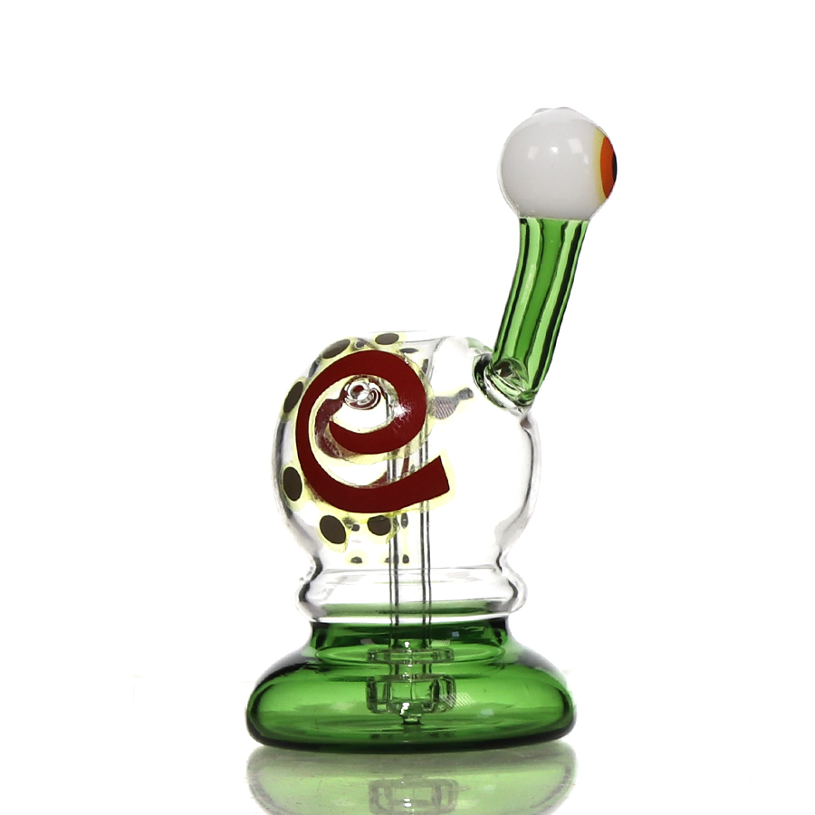 6 inch Snail-Shaped Dab Rig with 14 mm Quartz Banger