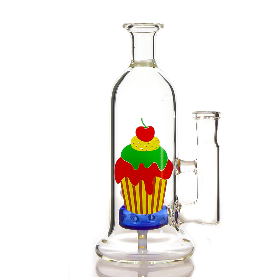7 inch Ice-Cream Shaped Perc Glass Dab Rig
