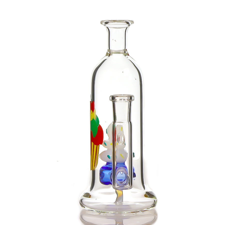 7 inch Ice-Cream Shaped Perc Glass Dab Rig