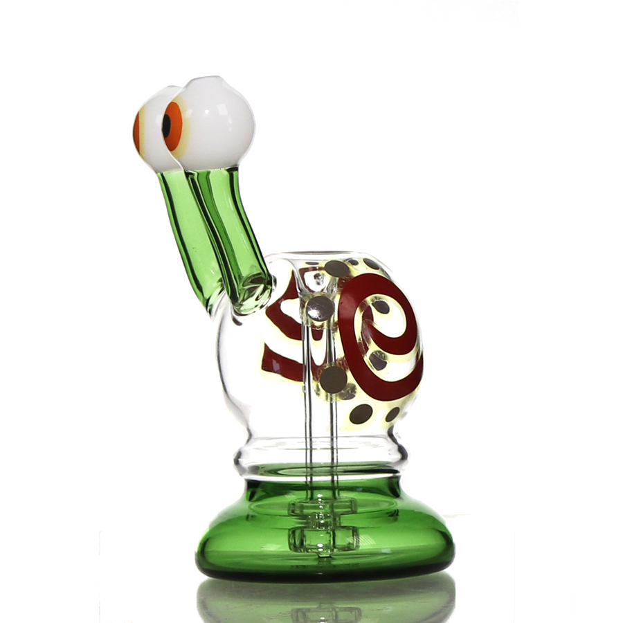 6 inch Snail-Shaped Dab Rig with 14 mm Quartz Banger