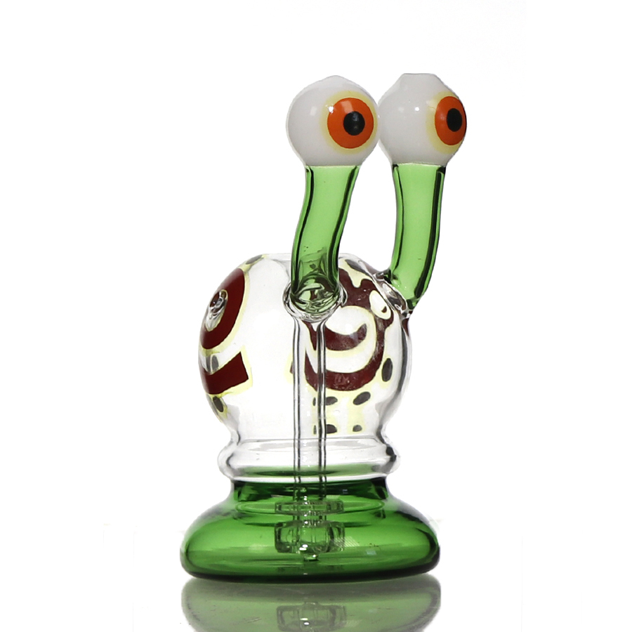6 inch Snail-Shaped Dab Rig with 14 mm Quartz Banger