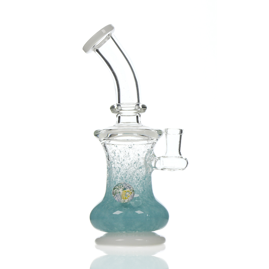 8.5 inch Heavy and Thick Dab Rig with Marble decal