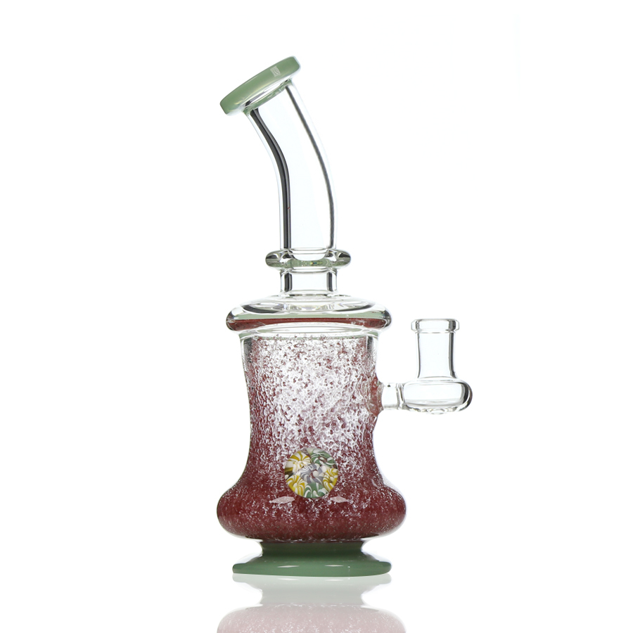 8.5 inch Heavy and Thick Dab Rig with Marble decal