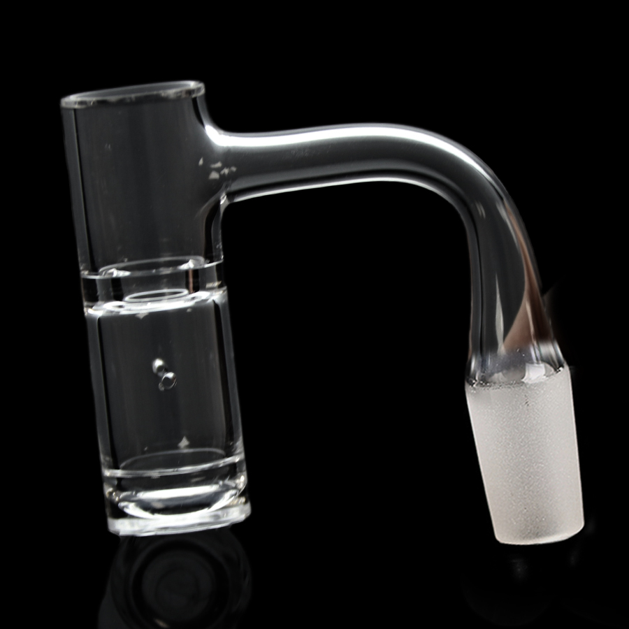 14 mm Male Joint Full Weld Sluper Quartz Banger Thick Bottom  With Vortex Air Flow Design