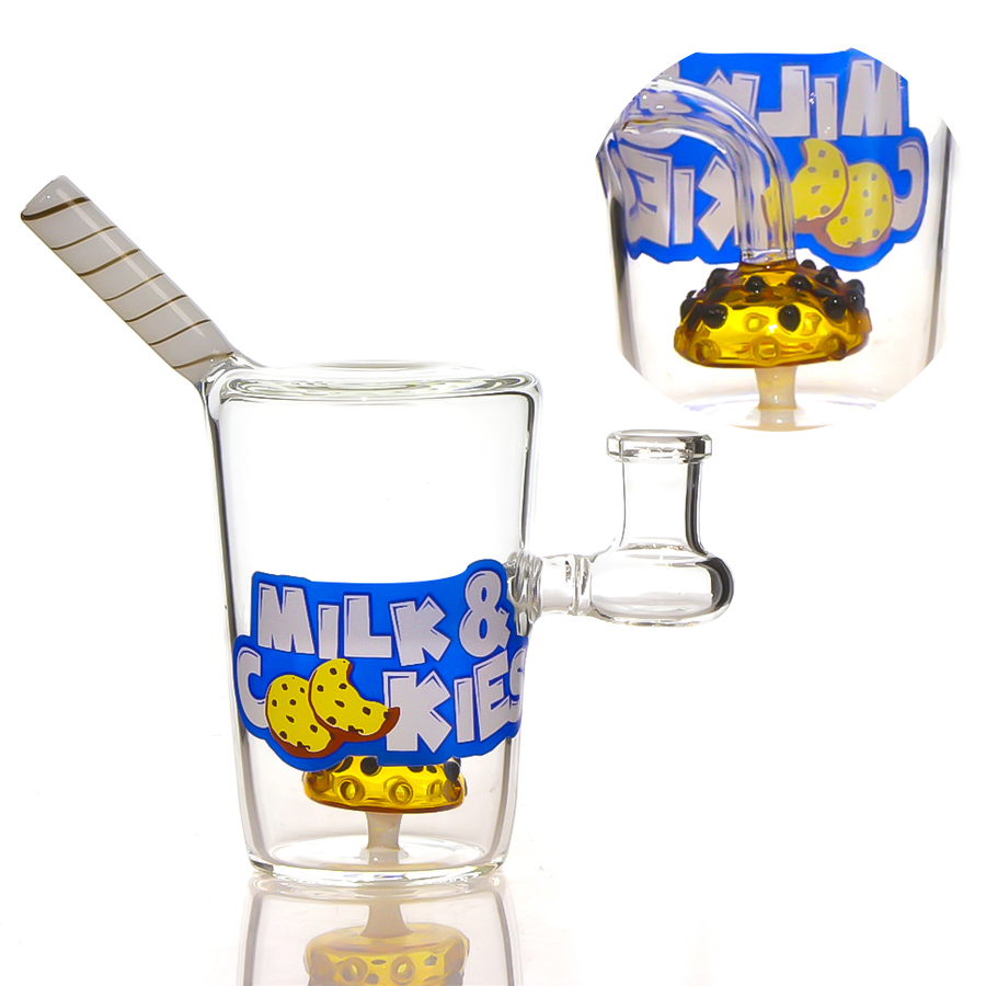 Cookies Decal Glass Dab Rig 6 inch , Cup Design