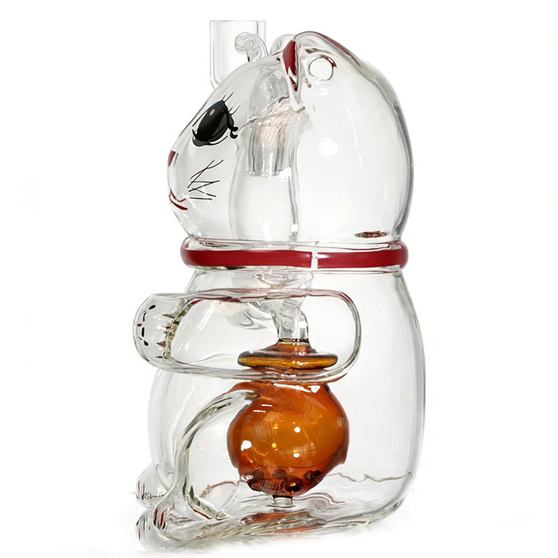 Mini Cute Cat Dab Rig Hemp Cat with 14 mm Banger