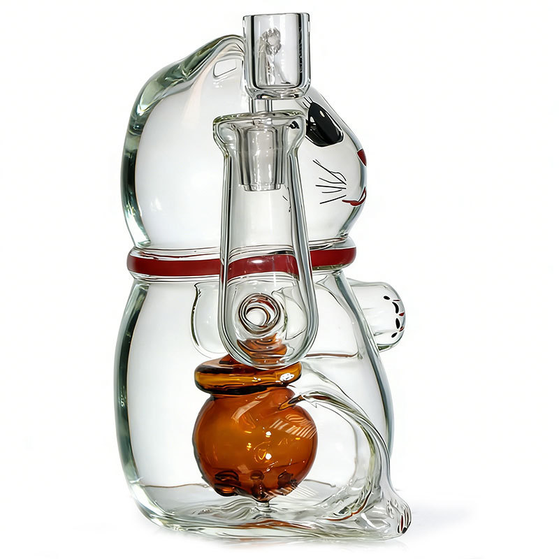 Mini Cute Cat Dab Rig Hemp Cat with 14 mm Banger