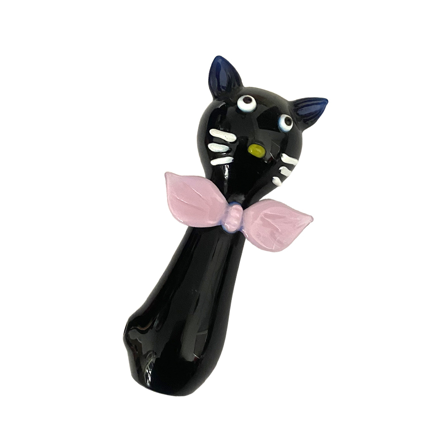 Cute Black Cat Hand Pipe  4.3 inch
