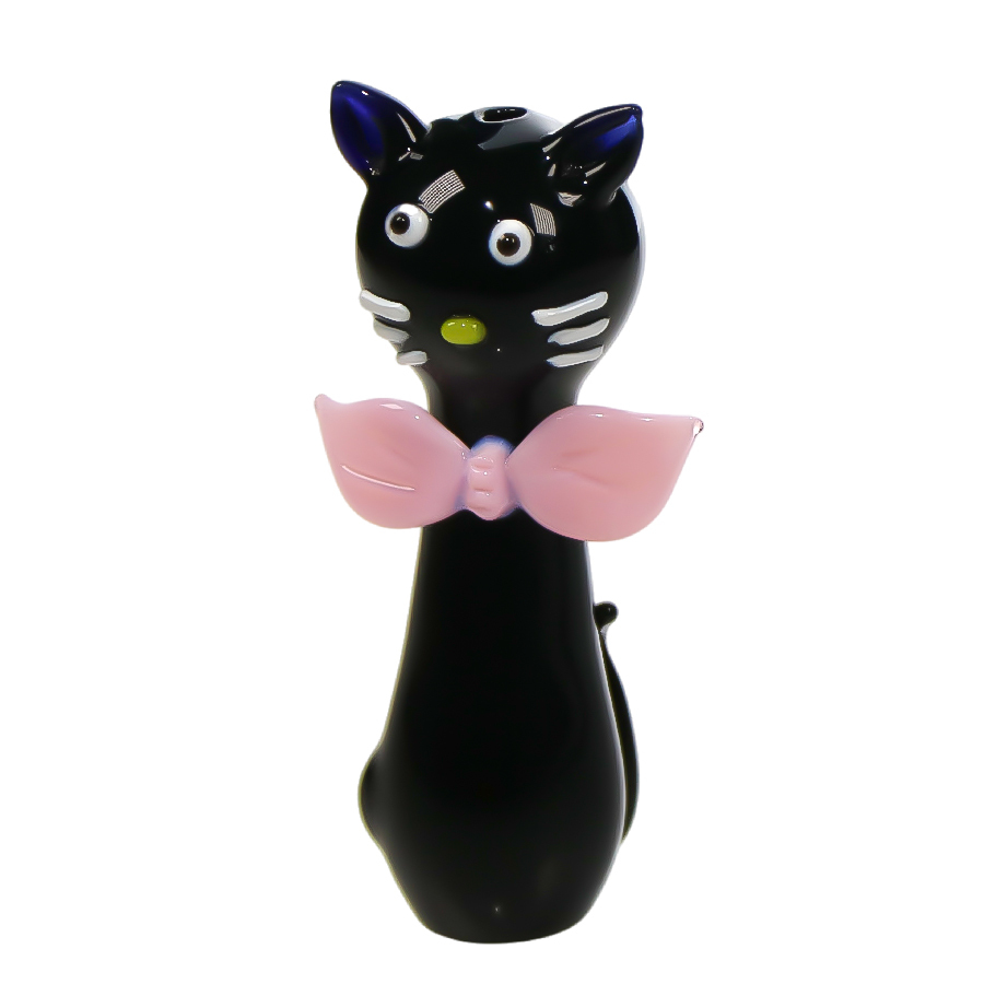 Cute Black Cat Hand Pipe  4.3 inch