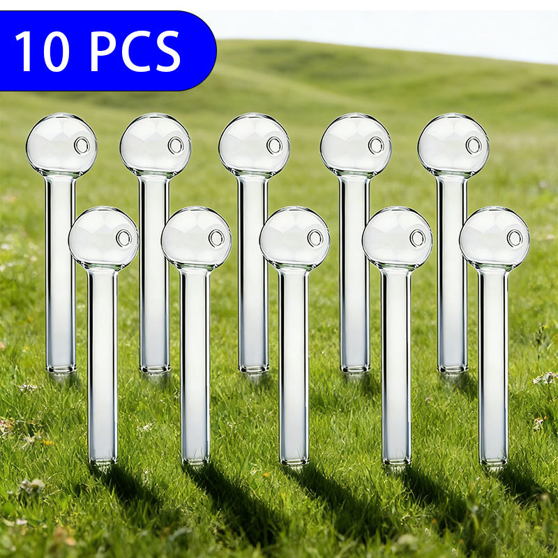 10 Pcs Pack Clear 4 inch Oil Burner Tube