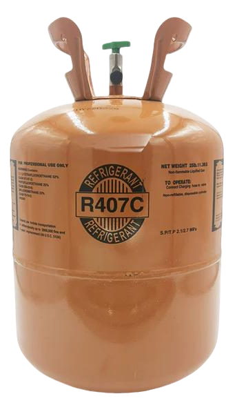 R-407C Refrigerant 25lb Cylinder