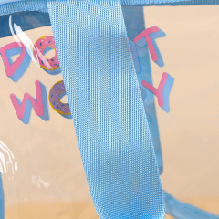 Ready-to-Ship Transparent PVC Tote Bag - Thickened Plastic Travel Toiletry Bag, Multi-Functional Portable Storage Bag & Makeup Bag