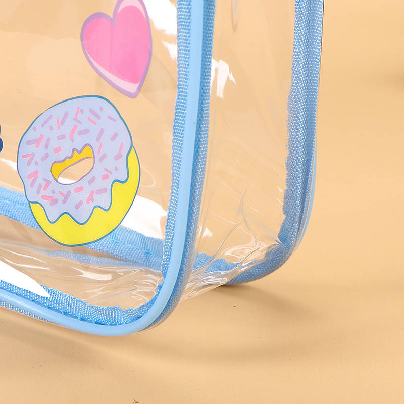 Ready-to-Ship Transparent PVC Tote Bag - Thickened Plastic Travel Toiletry Bag, Multi-Functional Portable Storage Bag & Makeup Bag,Custom PVC Bags - Durable Wholesale Travel Solutions