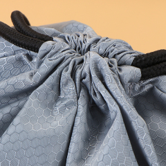 Blank Polyester Drawstring Bag - Marathon Sports Promotional Bag with Custom Logo, 210D Simple Backpack