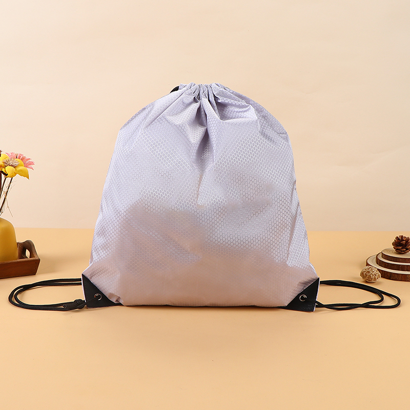 Blank Polyester Drawstring Bag - Marathon Sports Promotional Bag with Custom Logo, 210D Simple Backpack,210D Polyester Custom Logo Backpacks - Wholesale Drawstring Bags